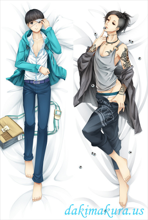 New Anime Tokyo Ghoul Kaneki ken-Uta Dakimakura Bed Hugging Body Pillow Case